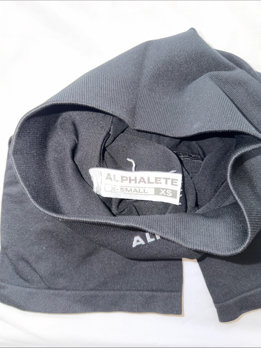 Alphalete Black High-Waist Bike Shorts - Picture 3 of 3